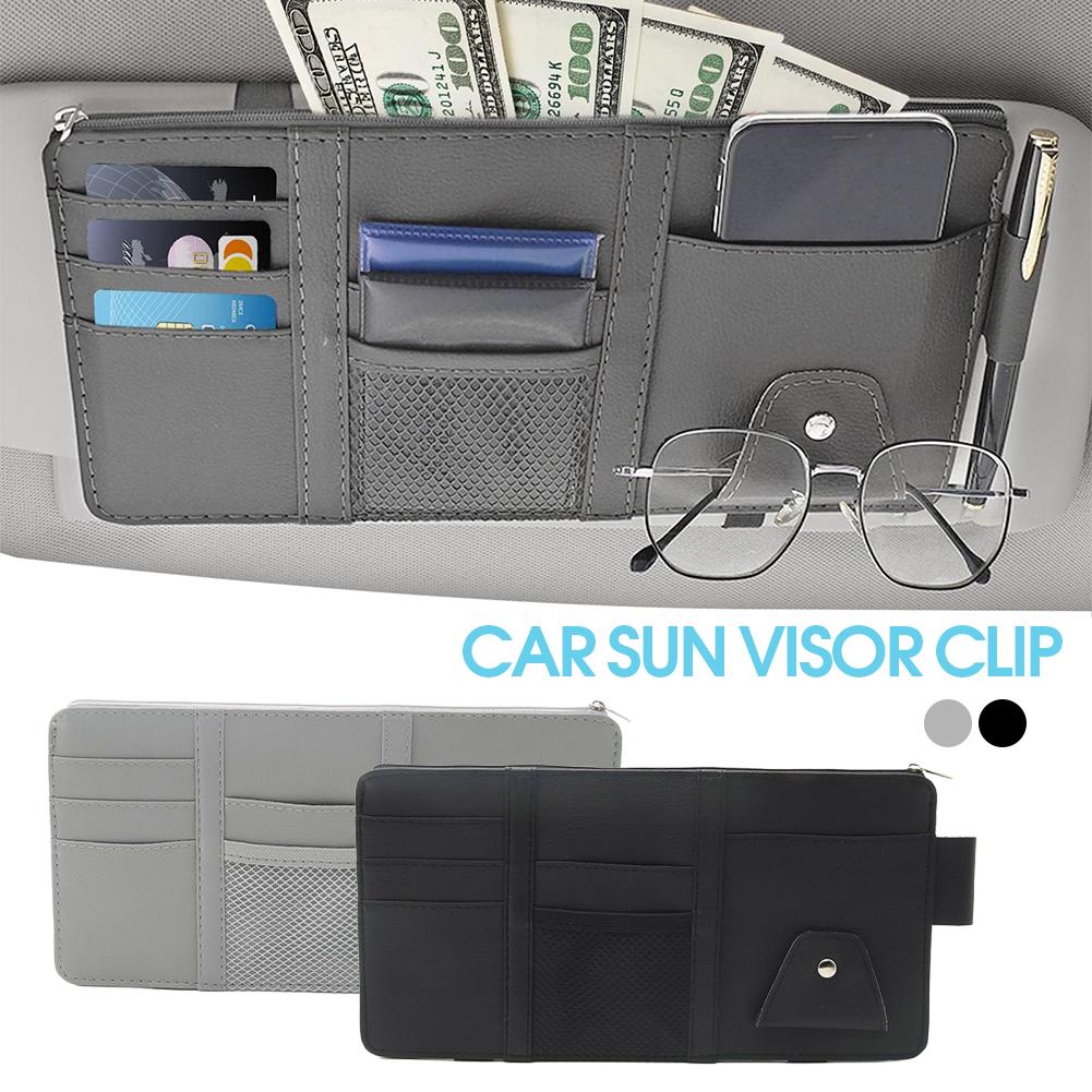 Car Accessories For Elderly - Auto-Sonnenblenden-Organizer: Reisedokumentenhalter mit mehreren Taschen aus