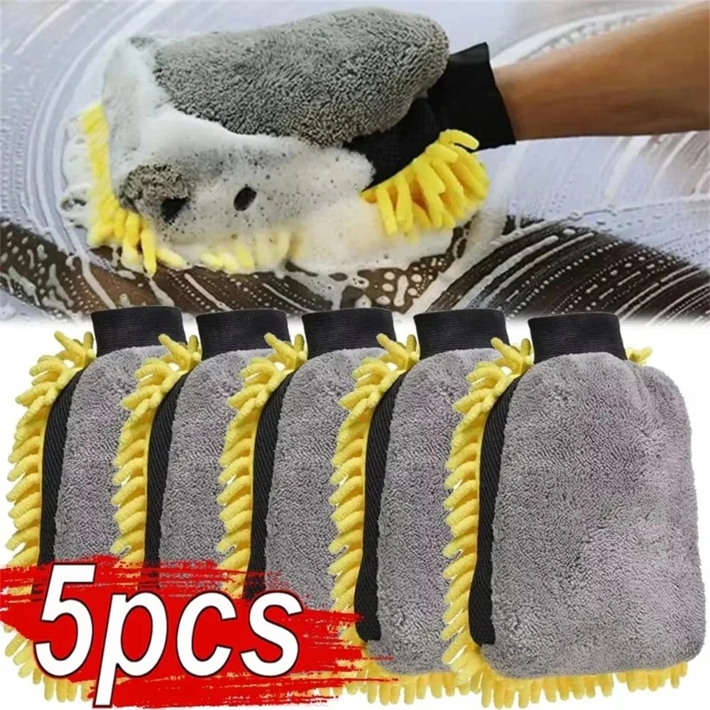 Car Detailing Brush - 1/5 stücke Auto Waschen Handschuhe Wasserdichte