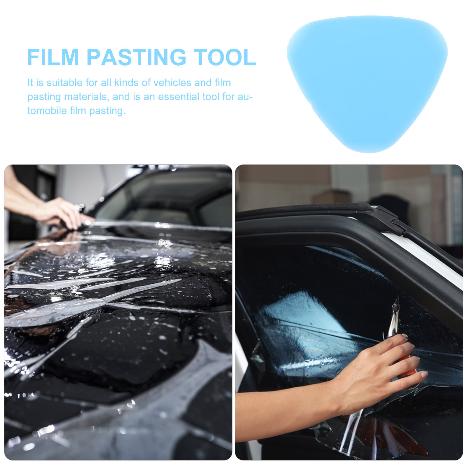 Tinted Window Film - 20-teiliges Fensterfolien-Applikationsset für Autos, Vorgeschnittene Folienpads,