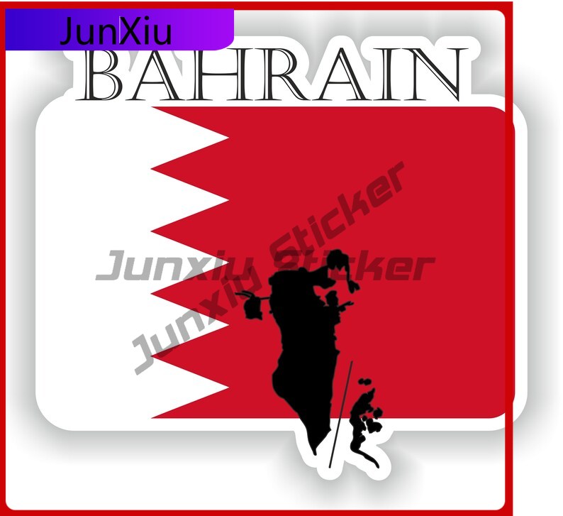 Car Accessories Bahrain - Bahrain Design, cooler, lichtbeständiger Autoaufkleber, Zubehör-Emblem,