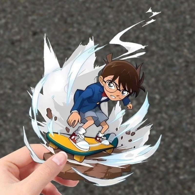 Detective Conan Cartoon-Skateb – Car Accessories Sticker Bewertung und Preis