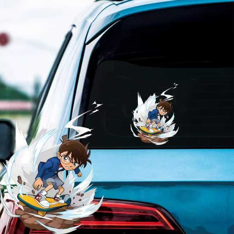Detective Conan Cartoon-Skateb – Car Accessories Sticker Bewertung und Preis